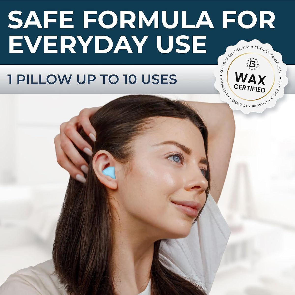 Peace&Quiet PQ Wax Ear Plugs for Sleeping - 30 Silicone Wax Earplugs