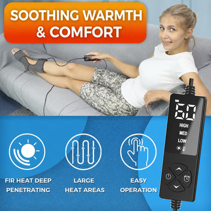 sticro Foot Heating Pad for Ankle Achilles Heel with Massage Ball