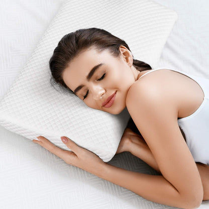 Memory Foam Pillow for Neck Pain Relief, Adjustable Orthopedic Ergonomic Cervical Pillow for Sleeping with Washable Cover, Bed Pillows for Side, Back, Stomach Sleepers