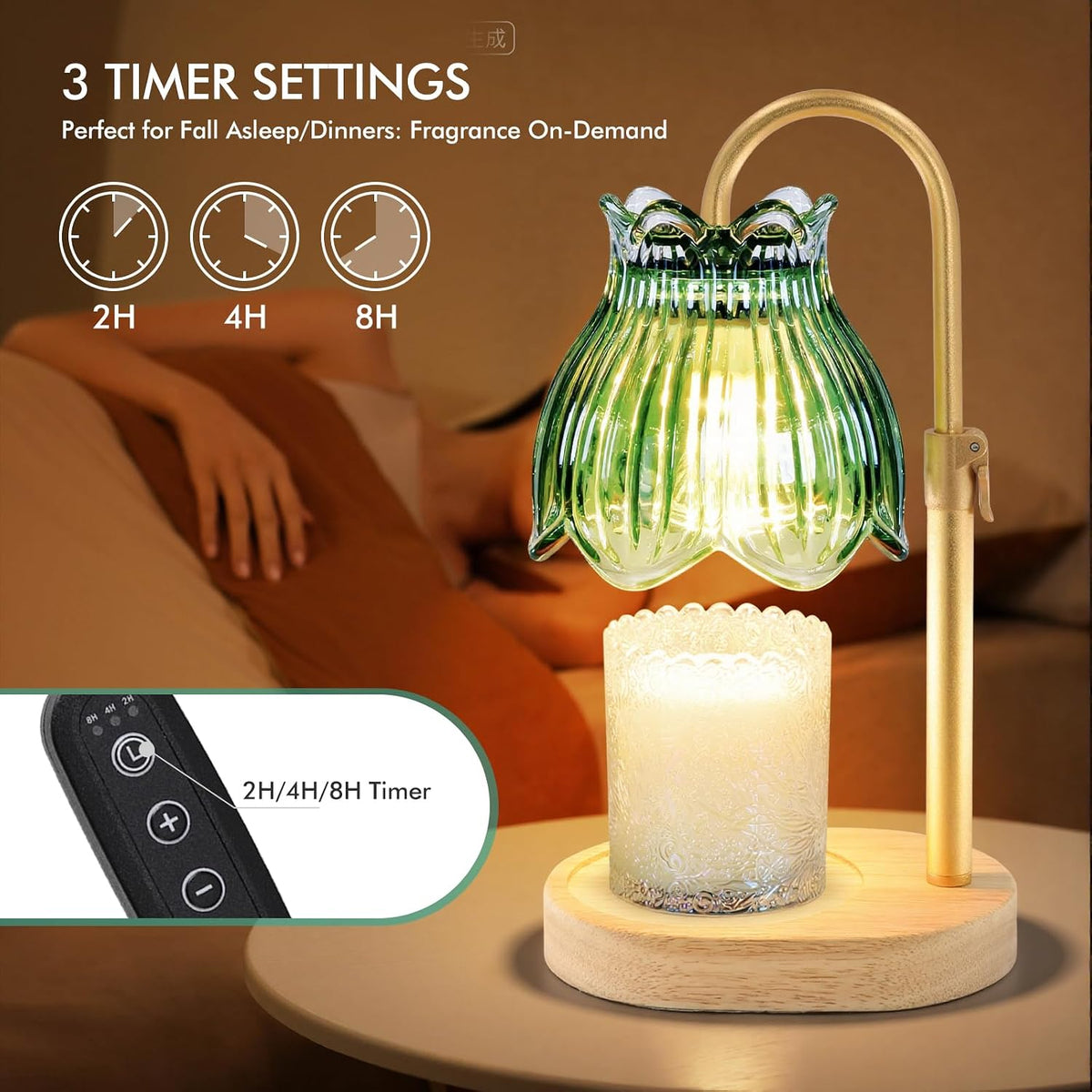 Candle Warmer Lamp with Timer,Birthday Gifts for Women