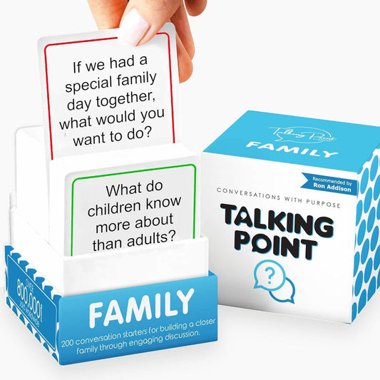 200 Family Conversation Cards for Kids, Teens & Adults - Question Card Game