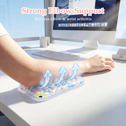 Ospelelf Ergonomic Elbow Pad, Gel Keyboard Wrist Rest Support for Office Desk Chair, Arm Wrist Pad for Typing Pain Relief
