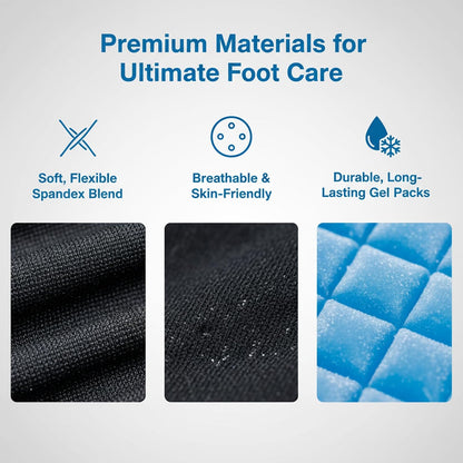 2PCS Forefoot Toe Ice Pack, Toe Ice Pad, Foot Ice Pack, Soft Forefoot Ice Packs, Reusable Ice Packs, Reusable Ice Pad Wrap for Foot, Toe, Finger Cold Therapy, Bunion Relief, Swelling (L)