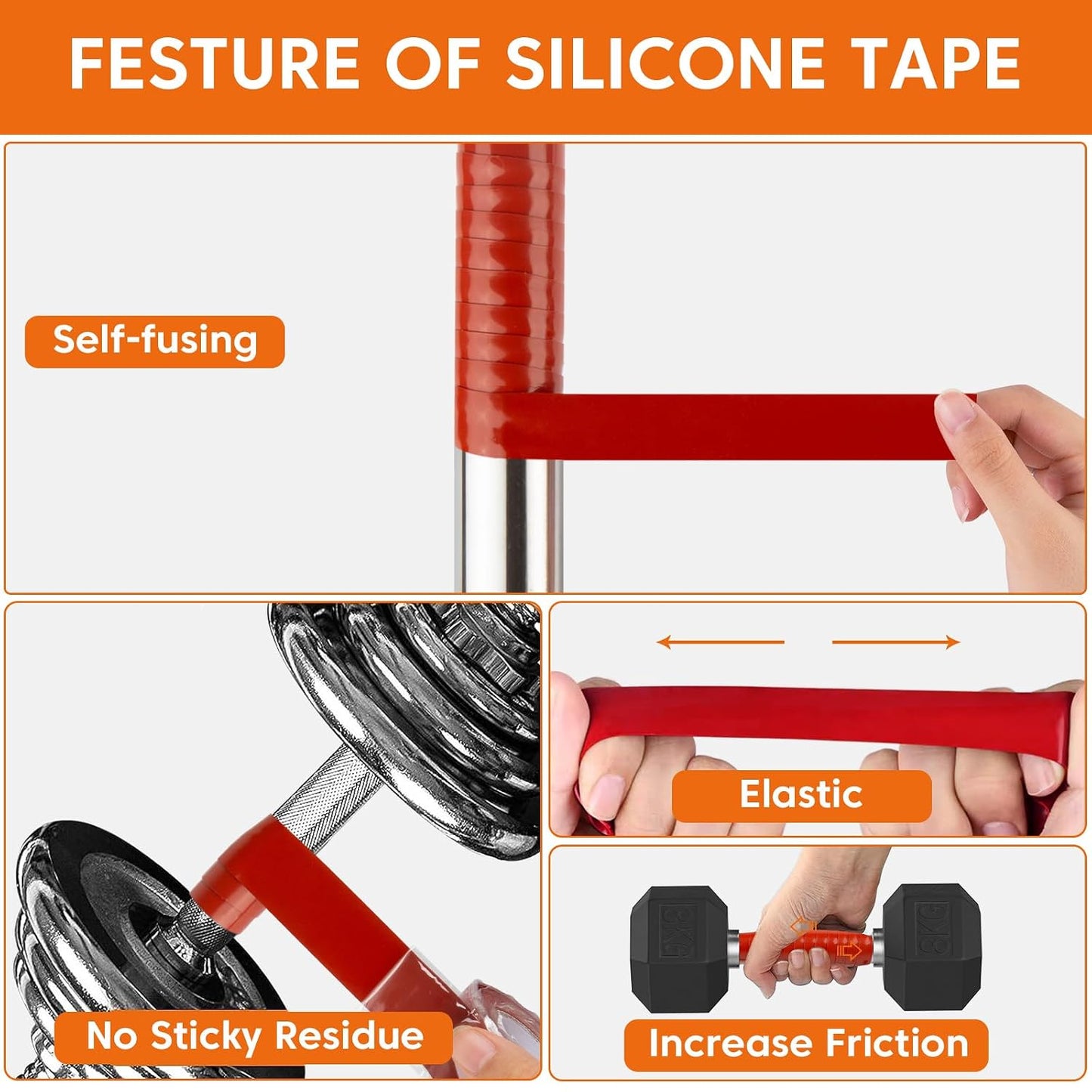 Self Fusing Silicone Tape for Plumbing Hose Repair, Waterproof Tape 10 Feet