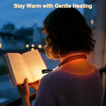 Book Light, 3-Color & 9-Brightness Reading Light, Bendable Neck Light, 60-hr Lasting Rechargeable Lamp, Perfect Book Light for Reading in Bed, Knitting, Camping (Classic, 1)
