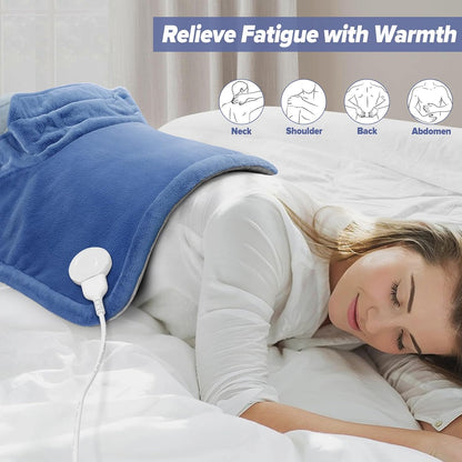 Neck Heating Pad Fathers Day Dad Gifts for Husband, Men, Mom, Wife, Women, 23'' x 17'' Weighted Shoulder Heat Pad for Back Pain Relief, Gifts for Christmas, Birthday, Mothers Day Warm Gifts