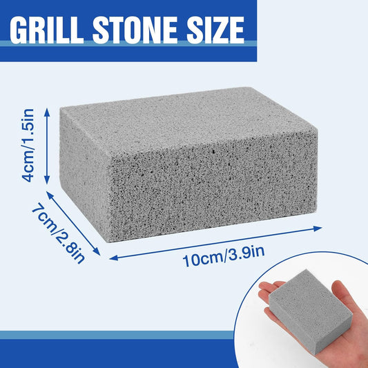 8 Pack Grill Brick Griddle Stone Pumice Cleaning Block | Commercial grade cleaner for oven, stove, BBQ grill, cookers, frying pans, racks and flat tops
