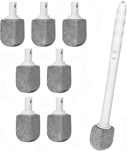 Convenient Pumice Stone Toilet Bowl Cleaner for Hard Water Ring & Stains | Removes hard water rings, calcium buildup & rust stains from toilet bowls without scratching porcelain.