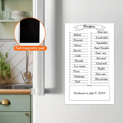 Thboxes 2 Pack Grocery List Magnet Pad for Fridge, 120 Sheets, Pen Holder | 4.5x7.5In Magnetic Grocery List Pad for Fridge, Full Back Shopping Checklist, Notepad for Kitchen, Home Office, Parents, Kids