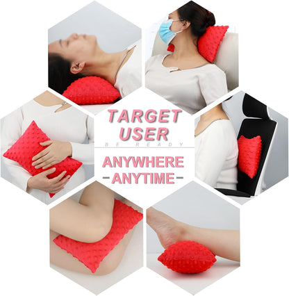 Small Knee Pillow for Side Sleepers, Soft Leg Pillows Relief from Knees, Sciatica, Hips, Joints Between Legs, Back Pain When Side Sleeping, Leg Alignment Knee Support Pillow, Minky Dot Black