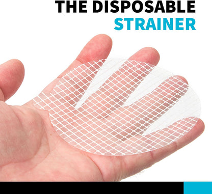 TubShroom 26 Pack Square Disposable Drain Cover - Hair Catcher Mesh Sticker Strainers for Shower Bathtub and Bathroom - Hair Catcher Sticker Drain Protector - Half Year Supply