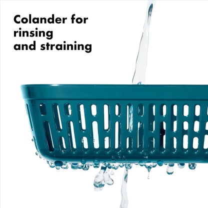 OXO Good Grips Prep and Go Container With Colander - Ocean Blue