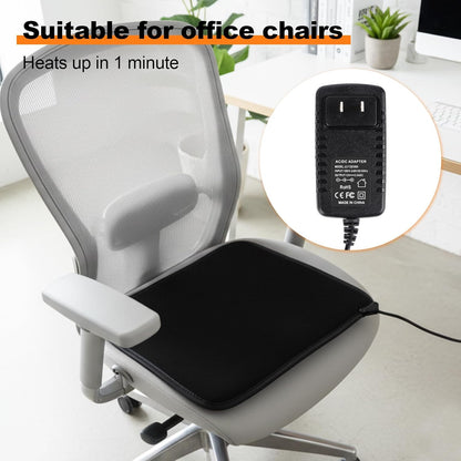 Heated Seat Cushion for Office Chair, Heated Chair Pad with Adjustable Temperature & Timer, Comfortable Seat Warmer