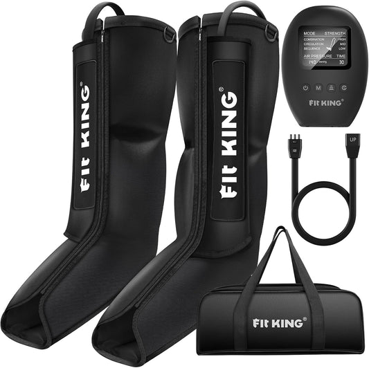 FIT KING Air Compression Leg Massager for Recovery, Foot and Calf Massager