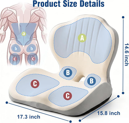Car Seat Cushion Office Chair Cushion with Lumbar Support Pillow