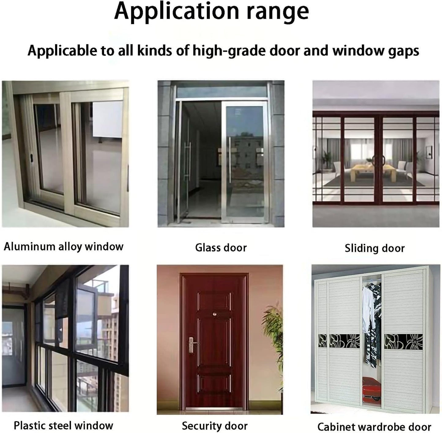 33 Ft Gray Self-Adhesive Soundproofing Weather Stripping for Doors and Windows, 0.35" Wide x 0.2" Thick