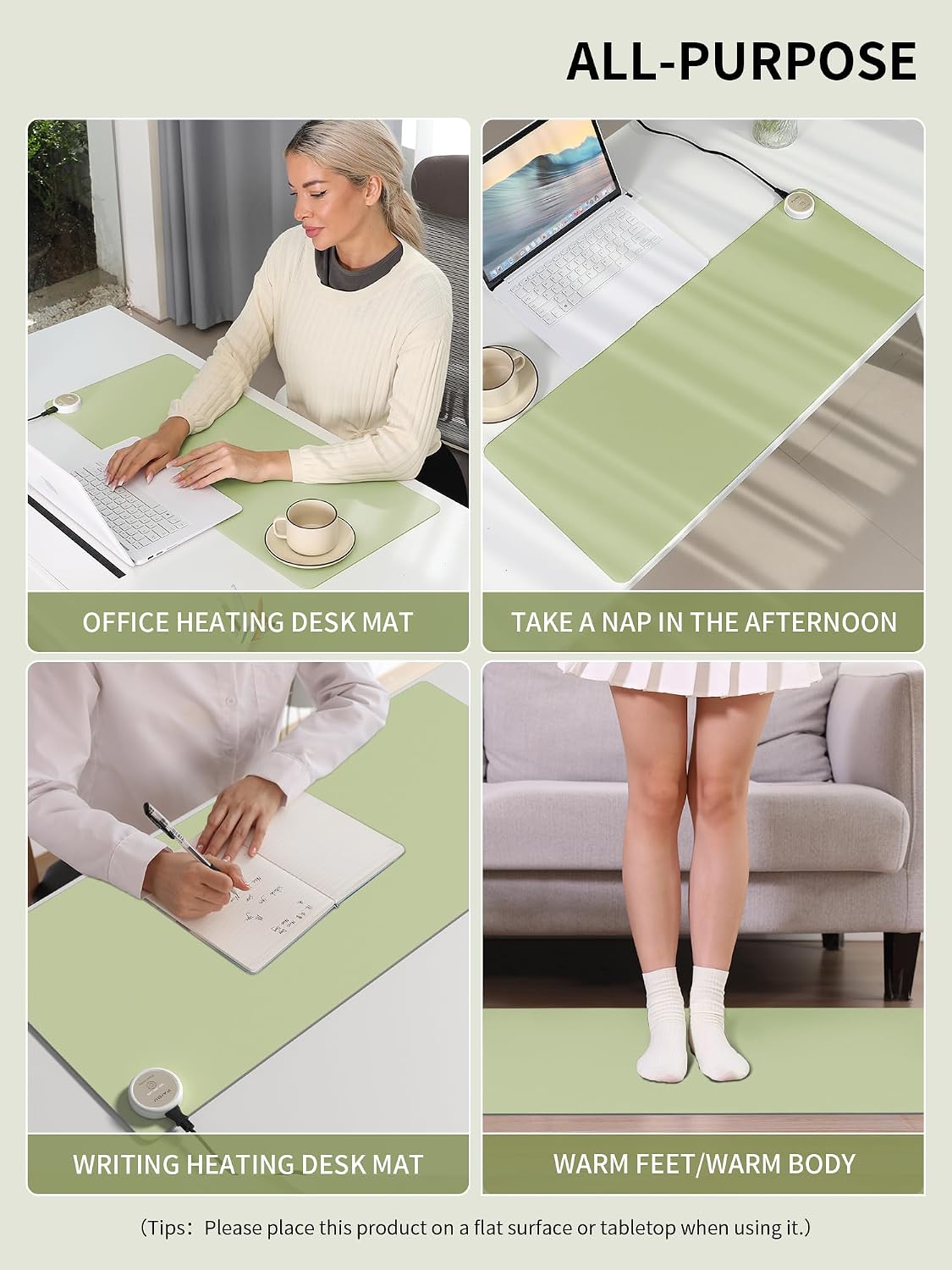PAIDU Heated Mouse Pad Hand Warmers, Electric Warm Office Desk Mat