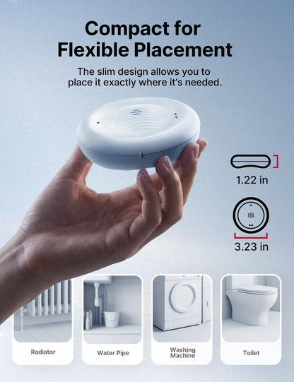 X-Sense 2-in-1 Wi-Fi Water Leak Detector & Freeze Detector, No Hub (1-Pack) | Alerts Below 39°F, 110 dB Alarm, Instant Alerts, Detects Water as Low as 0.4 mm, for Garages, Cabins & RVs