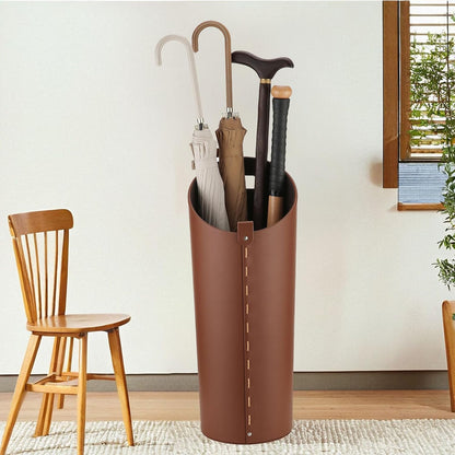 Tall Umbrella Holder White That won't Tip Over and Removable Drip Water Tray Modern Farmhouse Home Decor Umbrella Bucket Rack Can Storage 10 Different Sizes of Golf Umbrellas Canes etc
