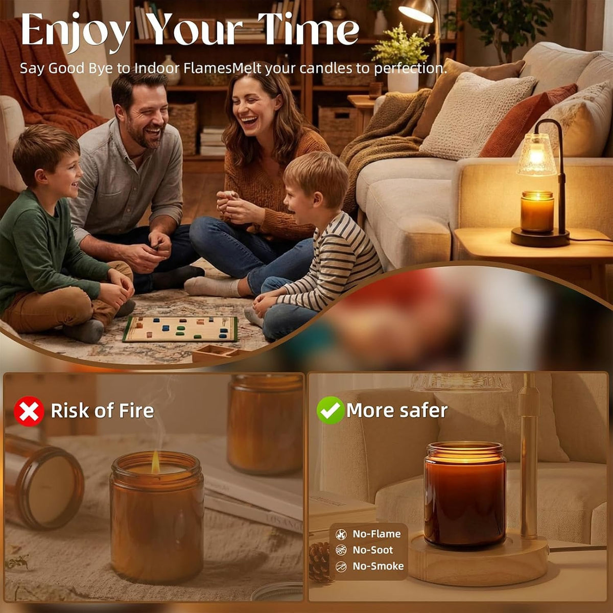 Glimra Candle Warmer Lamp, Candle Warmer Lamp with Timer, Dimmable