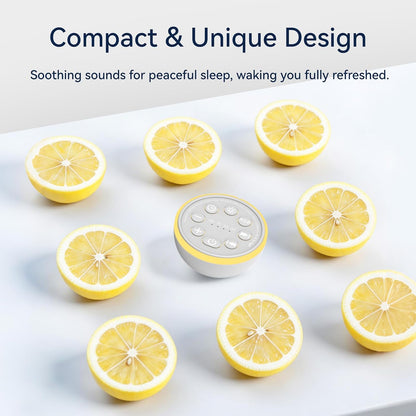 Portable Sound Machine Night Light White Noise Machine Mini Baby Shushing Sleep Machine 12 Night Lights 30 Sleeping Sounds for Baby Kids Adults Dogs 4 Timer Memory Function for Home Travel Office