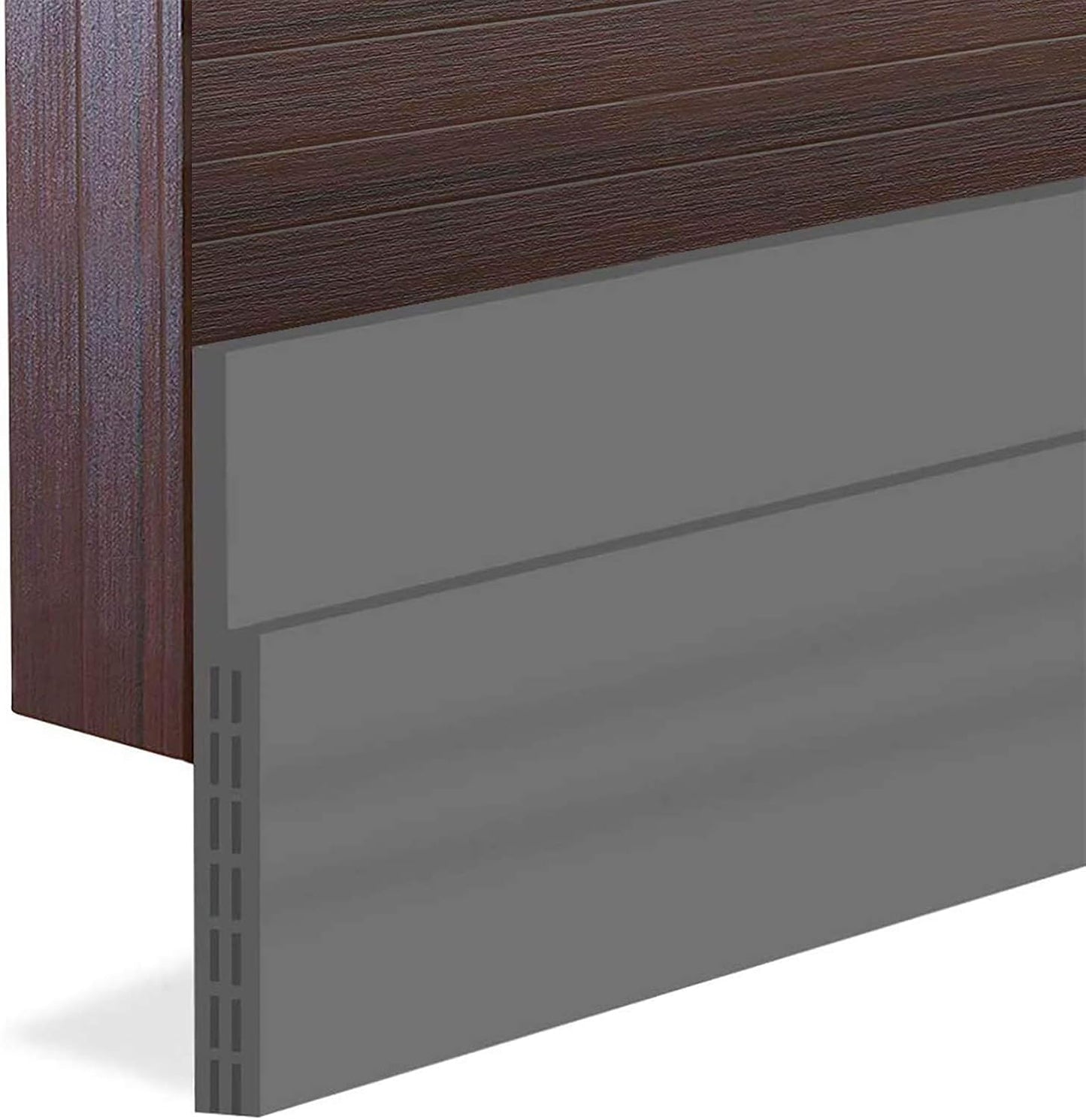 [New Upgrade] Huge Gap Door Draft Stopper, 3.4" W Widened Door Sweep Seal Gap Up to 1.8" for Interior & Exterior Doors - Keeping Draft, Noise, Dust and Unwanted Animals Out,3.4" W x 39" L,White