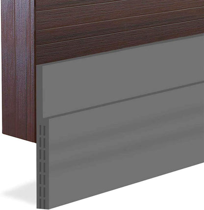 [New Upgrade] Huge Gap Door Draft Stopper, 3.4" W Widened Door Sweep Seal Gap Up to 1.8" for Interior & Exterior Doors - Keeping Draft, Noise, Dust and Unwanted Animals Out,3.4" W x 39" L,White