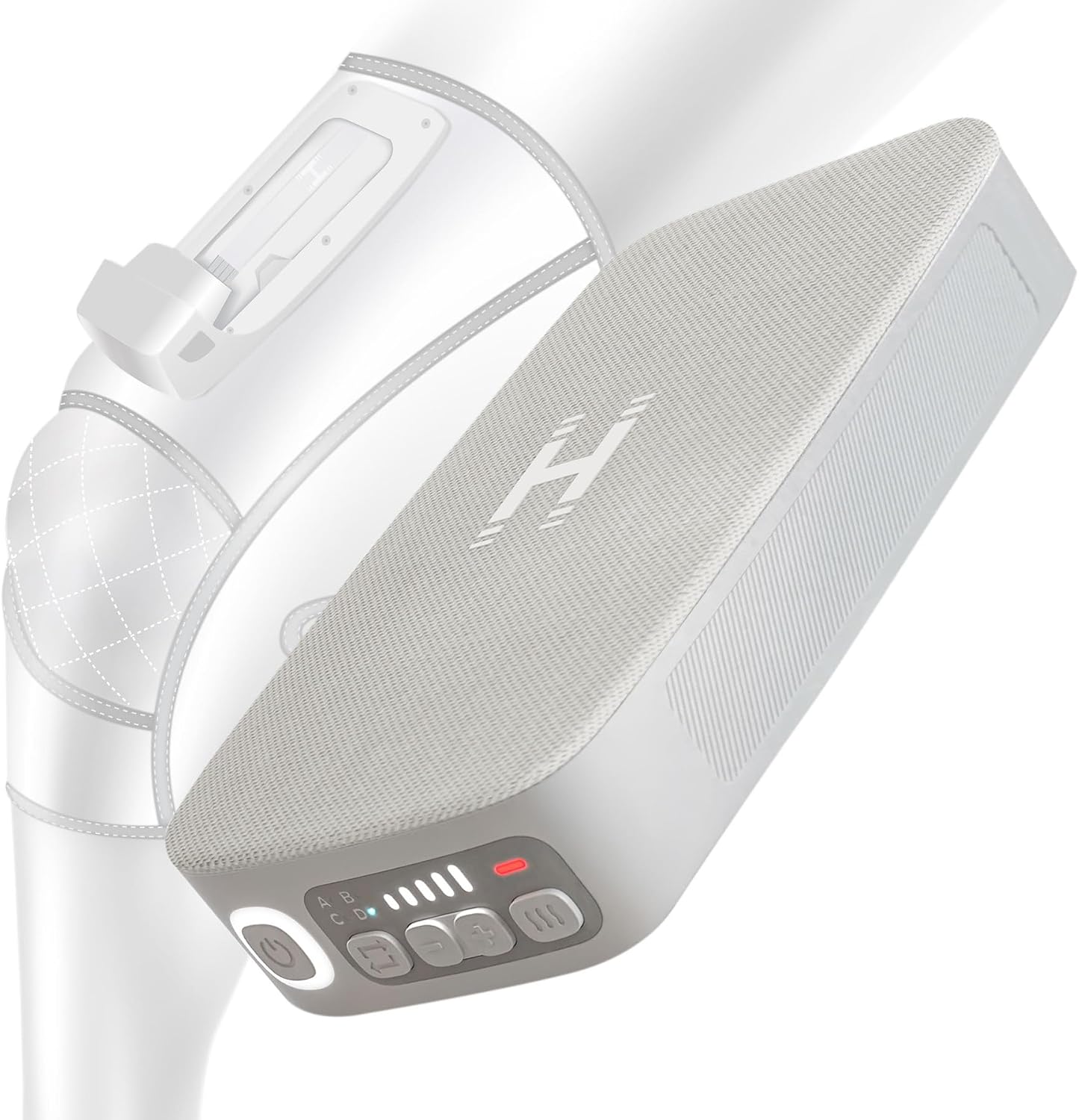 HoMedics Modulair Compression Calf Wrap Massager – Overlapped Compression Therapy with 4 Programs, Adjustable Intensity, Heat Settings, (Battery Sold Separately)
