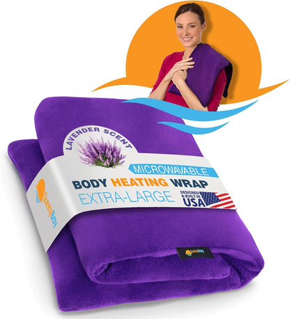 SunnyBay Extra Large Heating Pad, 10x24 inch, 2.8 lb, Navy Blue