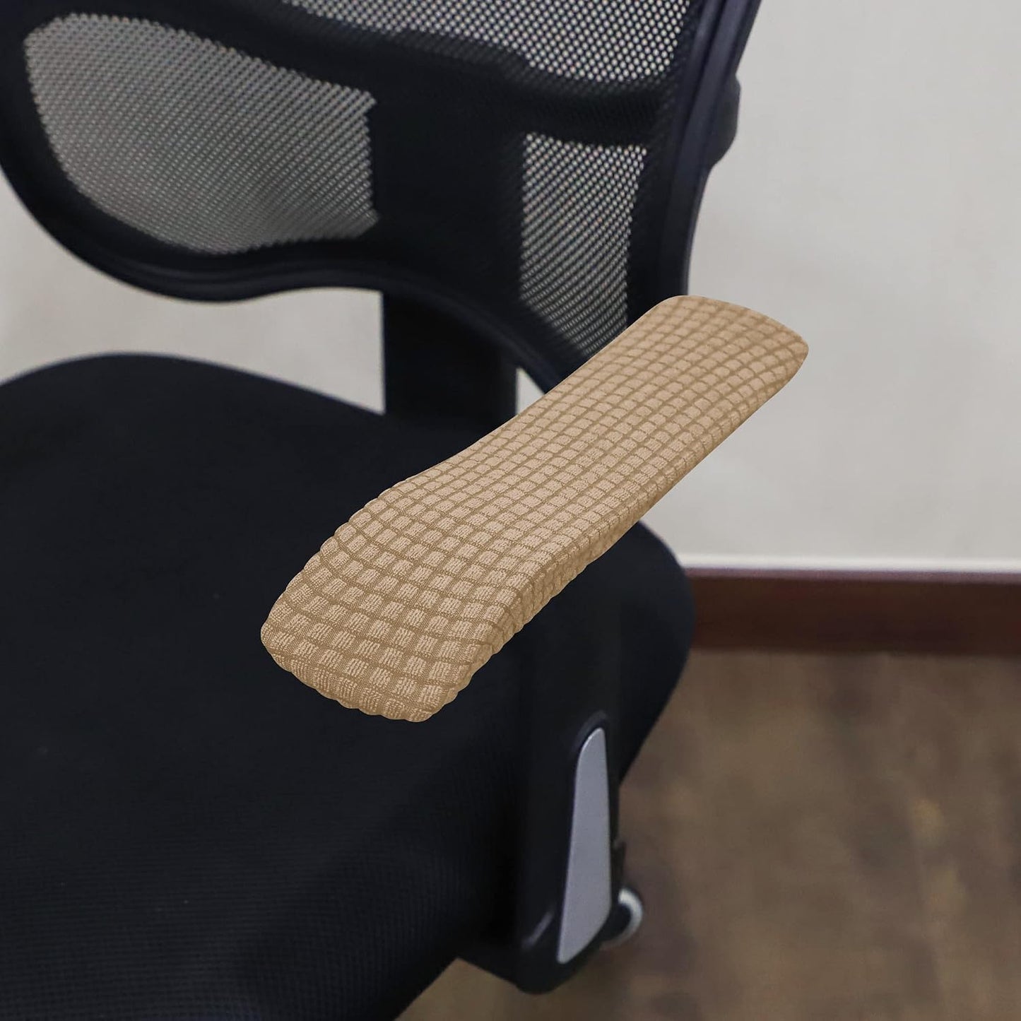 FORCHEER Office Chair Armrest Cover with Zipper 15inch Stretchable Water Resistant Computer Office Chair Arm Rest Slipcover for Desk Chairs Arm 2Pack-Army Green