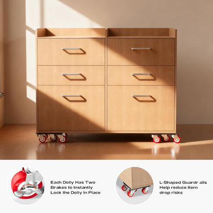 Furniture Dolly with 5 Wheels Heavy Duty Furniture Movers with Wheels Furniture Moving Wheels for Heavy Furniture Dollies Moving Dolly Heavy Duty Furniture Lifter Rollers 2866lbs Load Capacity