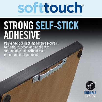 SoftTouch 3/8" Round Mini Self-Stick Furniture Slider Felt Pads for Hard Surfaces, Noise-Reducing Adhesive Furniture Moving Pads for Beds, Sofas, Dressers, 84-Count, Brown