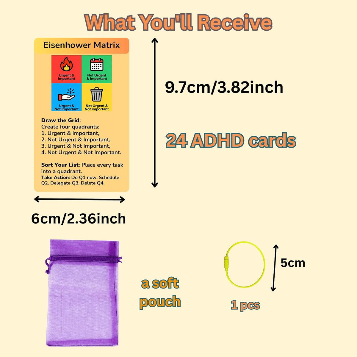 24 Double-Sided ADHD Therapy Tools & Coping Skills Cards for Adults & Teens – Executive Function, Anxiety Relief & ADHD Organization – Portable Flashcards with Digital App Suggestions