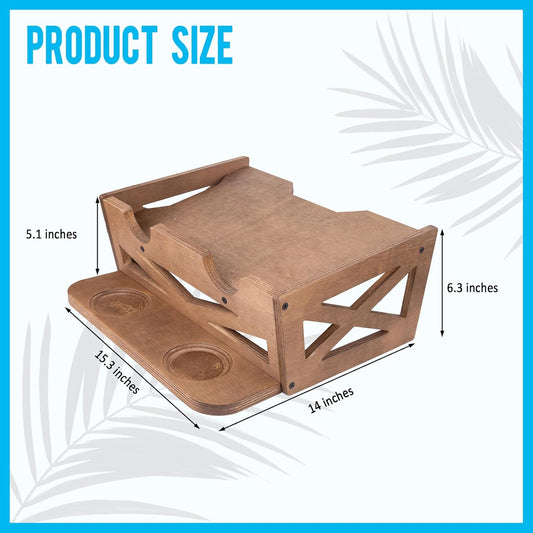 Laundry Detergent Holder,Can Hold 2 Bottles of Laundry Detergent,Holds up to 35 lbs.Wooden,Retro,Honourable (material:plywood)