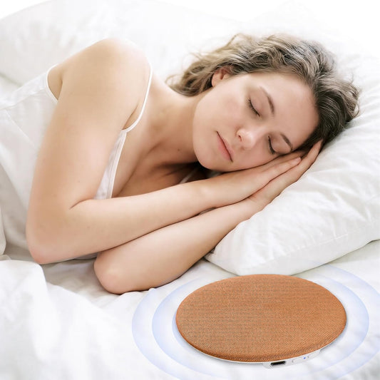 Pillow Speaker for Sleeping, Ultra-Thin Portable Bluetooth 6.0 Orange | Sleep Speaker Under Pillow, Timer, Private Sound Ear Friendly Speaker for Bed, Not Disturb Partner for Side Sleepers Travel