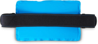 Premium Hot Cold Gel Bead Ice Pack by FOMI Care | Cool Compress for Lower Back, Shoulder, Knee, Bicep, Stomach | Coccyx, Sciatica, Tailbone Pain Relief | Flexible, Reusable Heating Pad | (Blue)