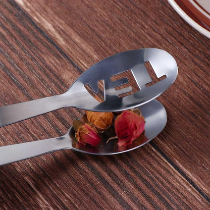 Silver Tea Bag Squeezer,Stainless Steel Oval Tea Bag Squeezer Tongs,Tea Filter Clamp Tea Strainer Holder Clip,Suitable Tea Filters for Gripping Ice Cube,Sugar(12.3cm)