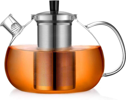 ecooe Glass teapot 2000 ml with stainless steel strainer