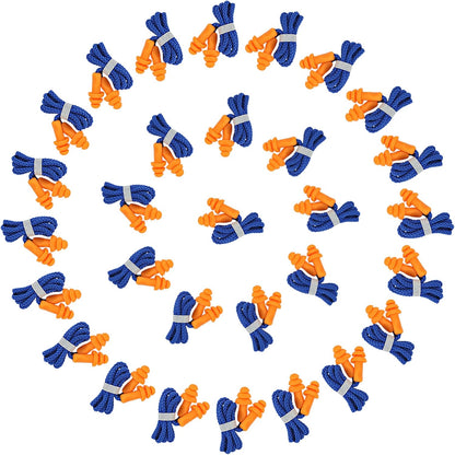 Ear Plugs for Shooting, Silicone Corded Ear Plugs for Noise Reduction, 10 Pairs with Case for Gun Range, Sleep, Swimming, Motorcycle