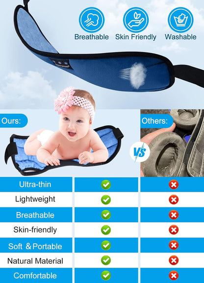 TOPOINT Sleep Mask Headphones Bluetooth Wireless 5.4, Breathable Cotton Eye Mask for Sleeping Side Sleepers Travel Music Headsets with Microphone Handsfree Men Women