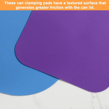 LUTER 4pcs Jar Opener Gripper Pad for Seniors with Weak Hands, Rubber | Multi-function Silicone Bottle Opener Lid Cap Rubber Gripper Pads Kitchen Coasters Gadgets, Light Blue, Green