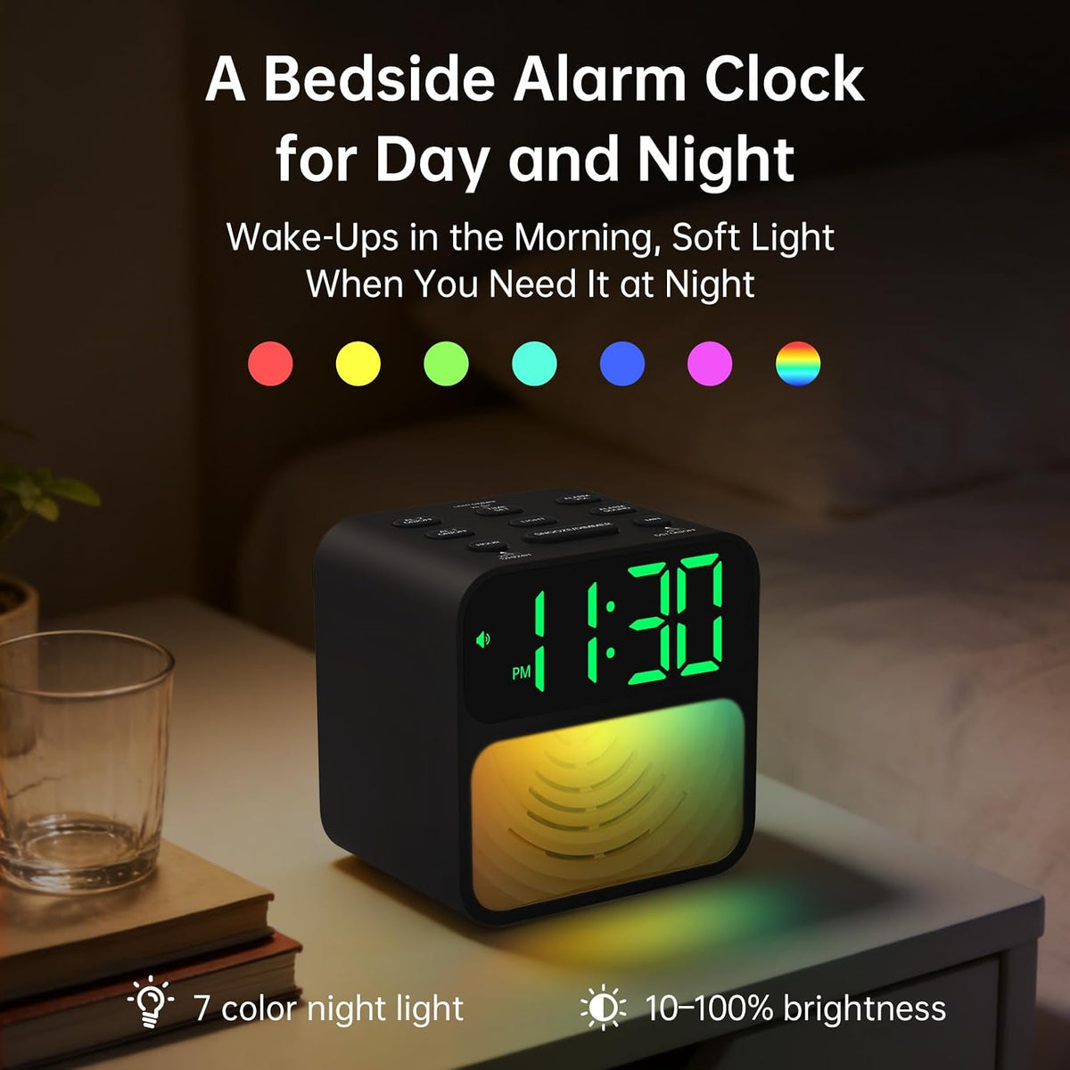 AuroraCalm Extra Loud Alarm Clock for Heavy Sleepers with 115dB Alarm