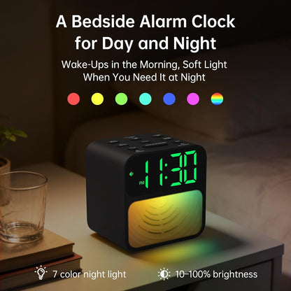AuroraCalm Extra Loud Alarm Clock for Heavy Sleepers with 115dB Alarm