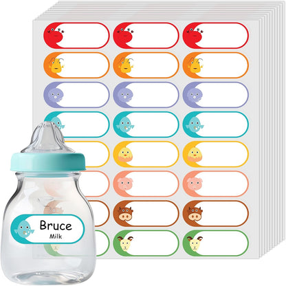 Kingtac 500pcs Food Freezer Labels, 1 x 3 Inch Removable for Food Containers, Mason Jar, No Residue Food Storage Labels Perfect for Kitchen Cannot be Torn
