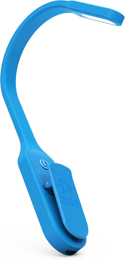 The Original Mighty Bright Recharge Clip On Rechargeable Book Light Reading Light, Warm Eye Care LEDs, Flexible, Durable, Dimmable, Perfect for Kids, Bookworms, Reading in Bed, Lasts 60 Hours (Green)