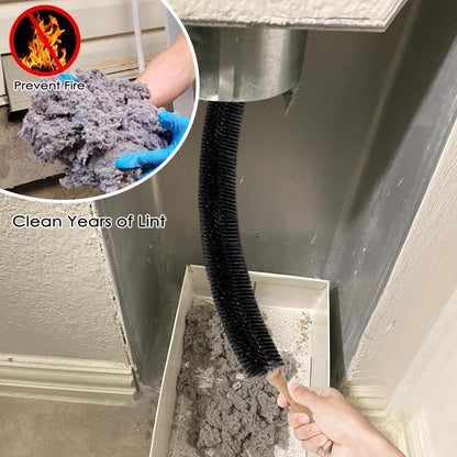 Dryer Vent Cleaner Kit, 2 Pack Dryer Lint Brush, 30 Inch Long Flexible Lint Remover, Refrigerator Coil Cleaning Brush, Home Essentials (Long-Style + Short-Style)