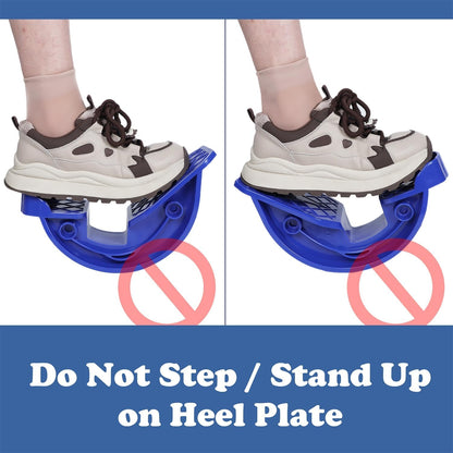 Hausse Foot Stretcher, Calf Stretcher for Plantar Fasciitis, Non-slip Stretching Foot Rocker for Home Office (Blue)