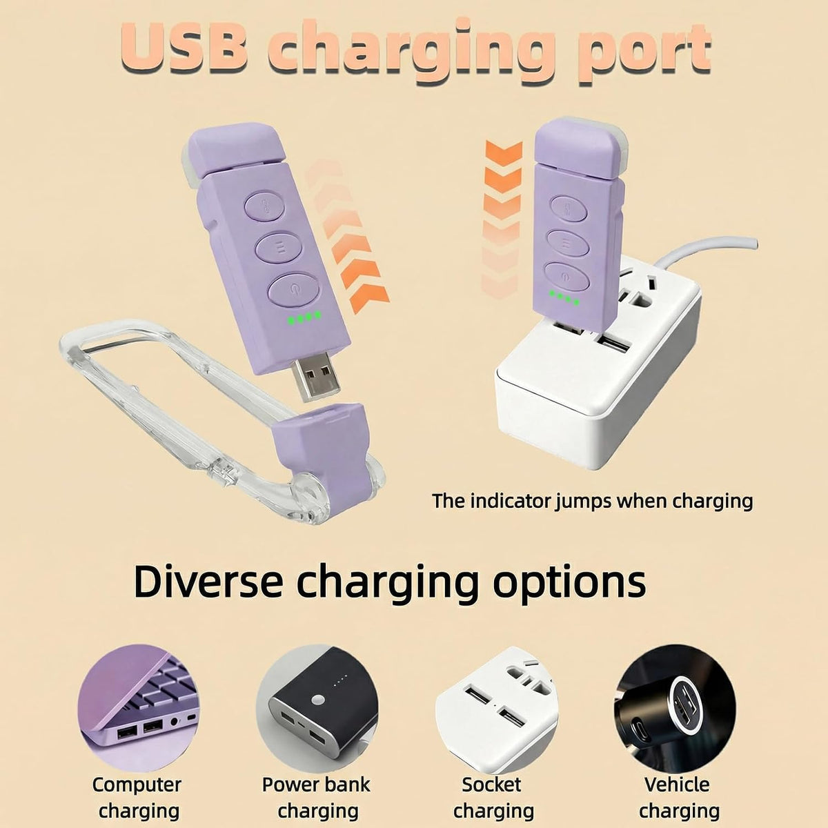 USB Rechargeable Book Light, Portable Clip-on LED Reading Light, Reading Lights for Books in Bed with 3 Amber Colors & 5 Brightness Dimmable, Compact & Long Lasting, Perfect for Book Lovers (Green)