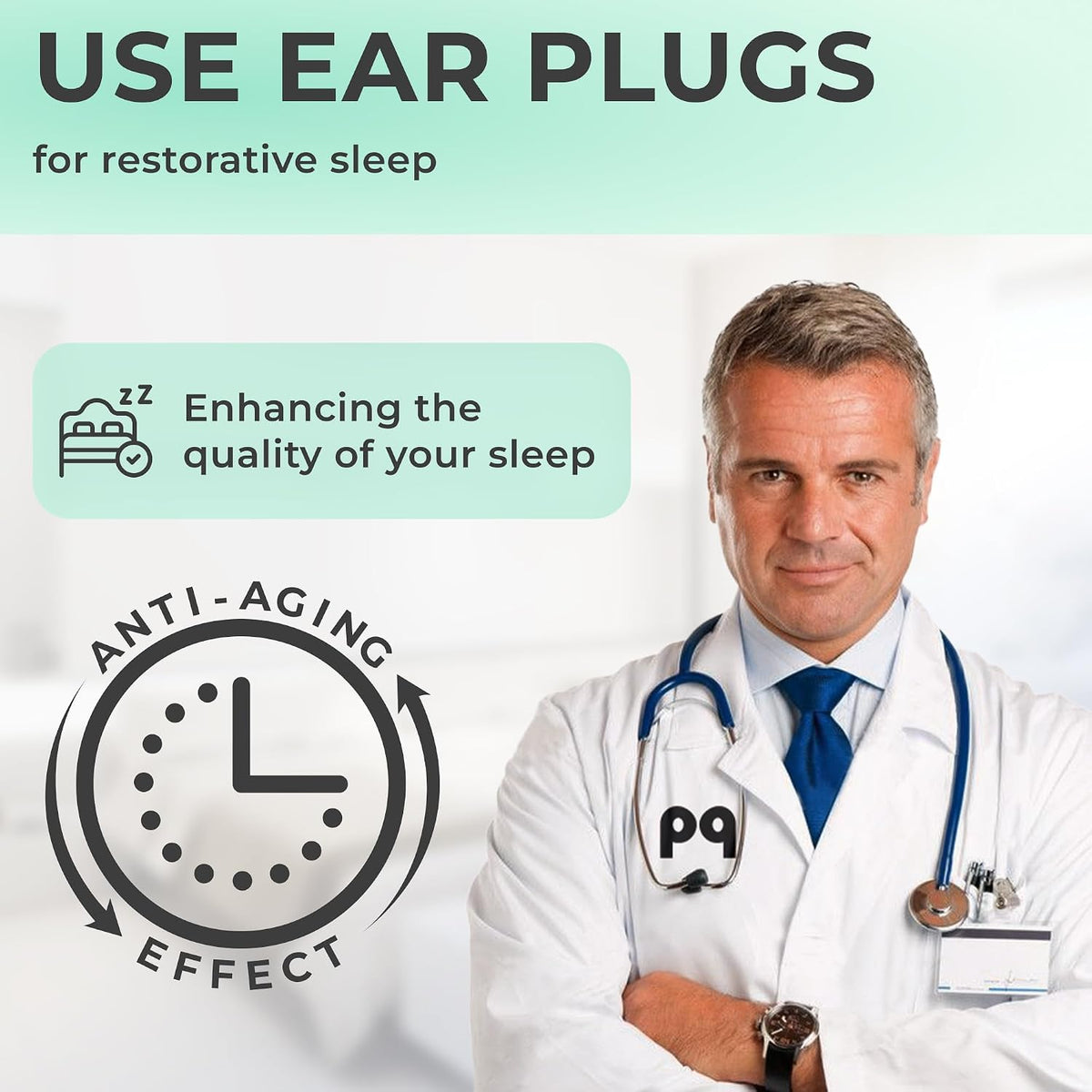 Peace&Quiet PQ Wax Ear Plugs for Sleeping - 50 Silicone Wax Earplugs