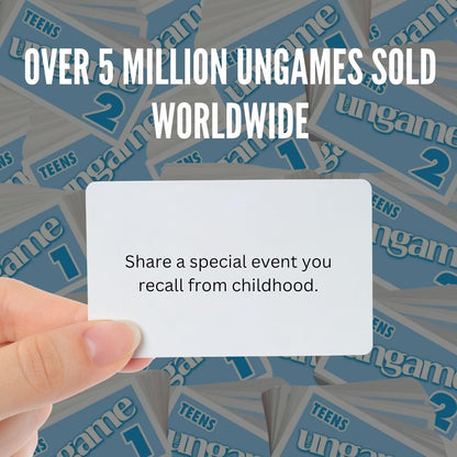 Pocket UNGAME - Seniors Edition - Non-Competitive Card Game for Seniors to Discuss, Share Values & self Express - Take a Walk Down Memory Lane - Age 55+